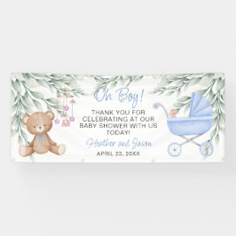 Oh Boy Baby shower Backdrop Banner