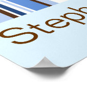 Oh Boy Baby shower Banner Poster (Hoek)