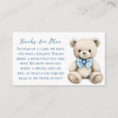 Oh Boy Baby Shower Book Request Card Informatiekaartje (Voorkant)