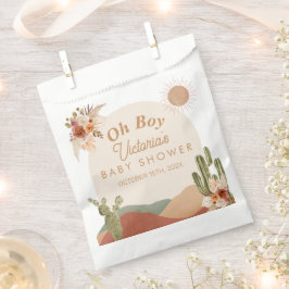 Oh Boy Baby shower Cactus | Boho Zuidwestelijke Wo Bedankzakje