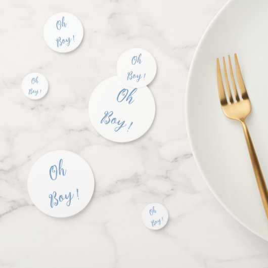 Oh boy baby shower eenvoudige blauwe confetti (Groep)