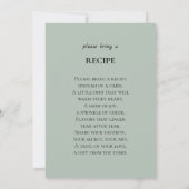 Oh Boy, Baby shower Eucalyptus Kaart (Achterkant)