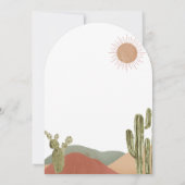 Oh Boy Baby shower in het zuidwesten van de Boho-w Kaart (Achterkant)