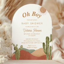 Oh Boy Baby shower in het zuidwesten van de Boho-w