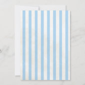 Oh Boy Baby Shower Invitation | Blue Watercolor Kaart (Achterkant)