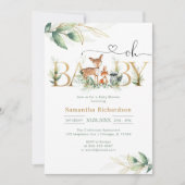 Oh Boy Baby Shower Invitation Kaart (Voorkant)