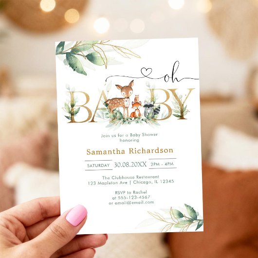 Oh Boy Baby Shower Invitation Kaart