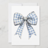 Oh Boy Baby Shower Invitation with Book Request Kaart (Achterkant)