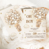 Oh Boy baby shower Kaart
