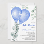 Oh Boy Baby shower Kaart (Voorkant)