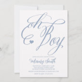 OH BOY Baby shower Kaart (Voorkant)