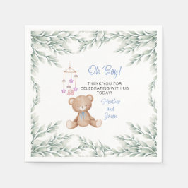 Oh Boy Baby shower Paper Napkins Servet