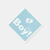 Oh Boy Baby shower Papier servet Set (Hoek)