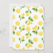 Oh Boy Baby shower Party Summer Lemon Kaart (Achterkant)