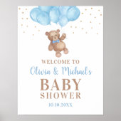 Oh Boy Baby shower Party Welkome Poster (Voorkant)