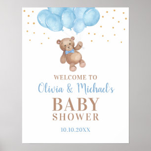 Oh Boy Baby shower Party Welkome Poster