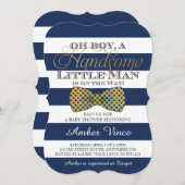 Oh Boy Baby shower Uitnodiging (Voorkant / Achterkant)