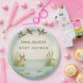 Oh boy! Baby shower van Woodland Papieren Bordje (Feest)