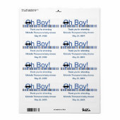 Oh Boy Baby shower waterfles Etiket (Full Sheet)