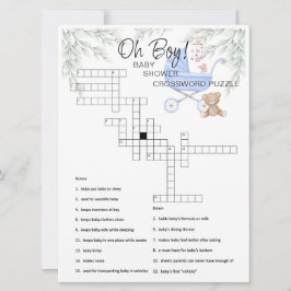 Oh Boy Baby Stoller Mobile Crossword Puzzle Kaart