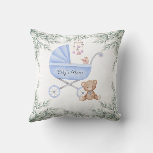 Oh Boy Baby Stroller en Mobiele Personalized Kussen (Achterkant)