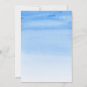 Oh Boy ballon groen eucalyptus baby shower Inv Kaart (Achterkant)