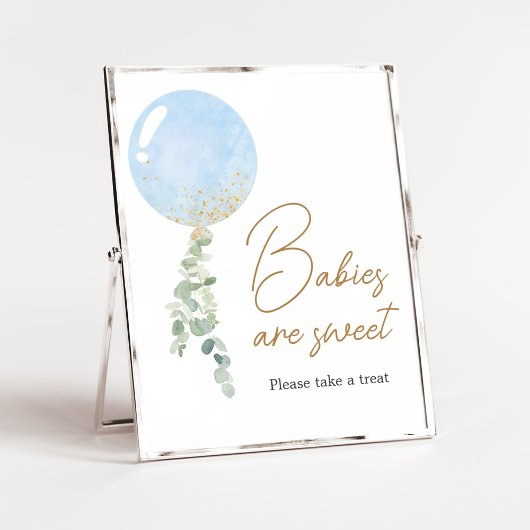 Oh Boy Balloon Baby shower Baby's zijn lief Poster