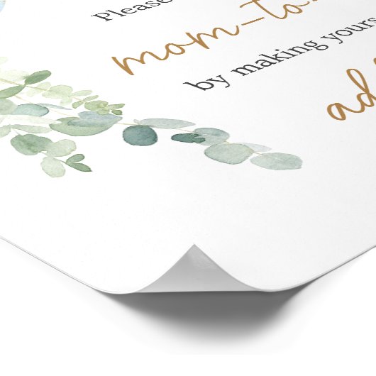 Oh Boy Balloon Baby shower Envelope Station Poster (Hoek)