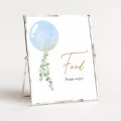 Oh Boy Balloon Baby shower eten Poster