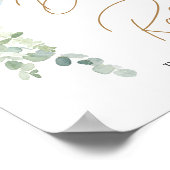 Oh Boy Balloon Baby shower Luier Raffle Poster (Hoek)