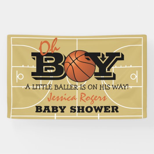 'Oh Boy' Basketball | Baller on it's Way Spandoek (Horizontaal)