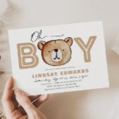 Oh Boy Beer Baby shower Invitation Kaart