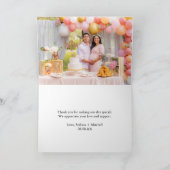 Oh Boy Beer Blauw Ballon Eucalyptus aangepaste fot Bedankkaart (Binnen)