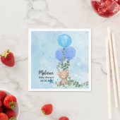 Oh Boy Beer Blauw Ballon Eucalyptus Garland Custom Servet (Insitu)