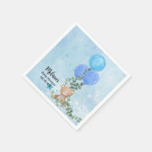 Oh Boy Beer Blauw Ballon Eucalyptus Garland Custom Servet (Hoek)