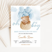 Oh Boy Beer Hete Luchtballon Baby shower Kaart