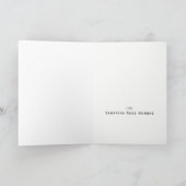 Oh Boy Black Mustache Baby shower Dank je Bedankkaart (Binnen)