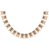 Oh Boy Black Mustache Baby shower Vlaggetjes (Alle)