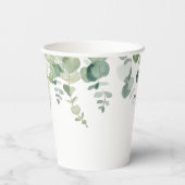 Oh boy blauw ballonjongen baby shower groen papieren bekers (Achterkant)