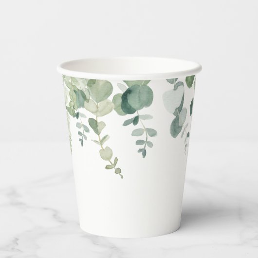 Oh boy blauw ballonjongen baby shower groen papieren bekers (Achterkant)