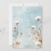 Oh Boy! blauw waterverf baby shower Kaart (Achterkant)