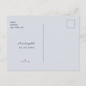 Oh Boy Bleek Blue Ultrasound Fotoaankondiging PO Aankondigingskaart (Achterkant)