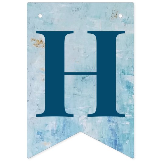 Oh Boy Blue Baby shower Banner (Tweede vlag)