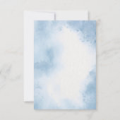 Oh Boy Blue Balloon Elephant Baby Shower Bedankkaart (Achterkant)