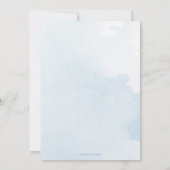 Oh Boy Blue Boho Boy Baby shower Uitnodiging (Achterkant)