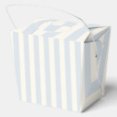 Oh Boy Blue Bow Carousel horse Circus Baby Shower Bedankdoosjes (Achterkant)