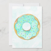 Oh Boy Blue Donut Theme Baby shower Kaart (Achterkant)
