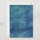 Oh Boy Blue Elephant Baby shower Invitation Kaart (Achterkant)