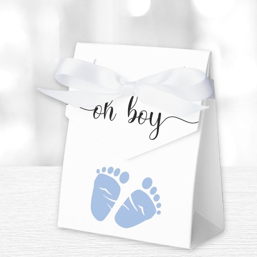 Oh Boy Blue Feet Baby shower Bedankdoosjes
