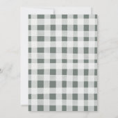 Oh Boy Blue Pumpkin Woodland Animals Baby shower Kaart (Achterkant)